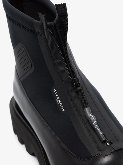 Shop Givenchy Black Combat Ankle Boots