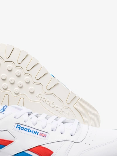 Shop Reebok White Classic Leather Sneakers