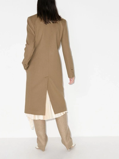 Shop Joseph Double-breasted Tailored Coat In Neutrals