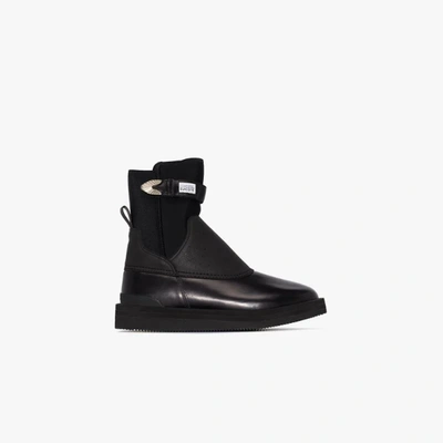 Shop Toga Virilis Black X Suicoke Leather Boots