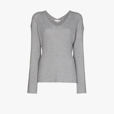 Shop Skin Karla Ribbed Knit Sweater In Grey