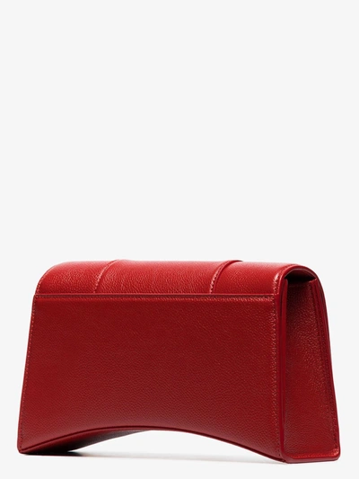 Shop Balenciaga Red Hourglass Sling Leather Shoulder Bag