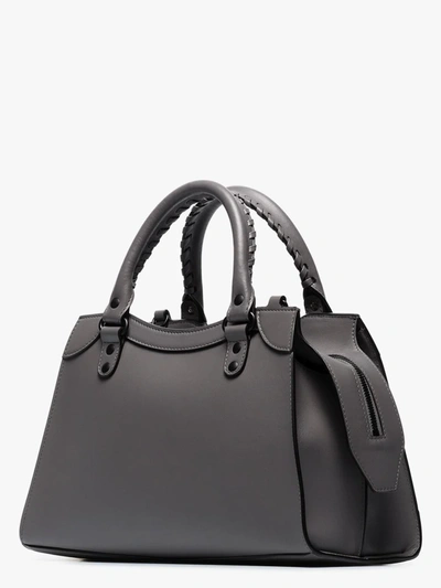 Shop Balenciaga Kleine 'neo City' Handtasche In Grey