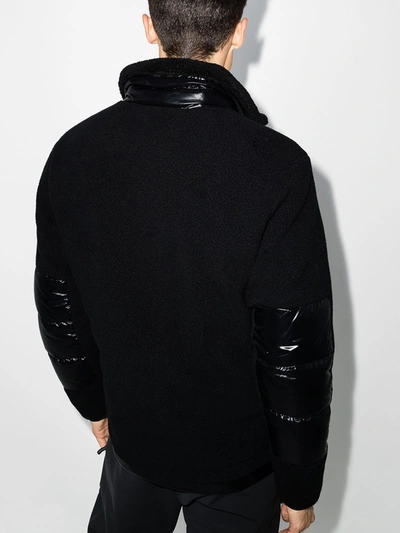 Shop Moncler Sciablese Padded Fleece Jacket In Black