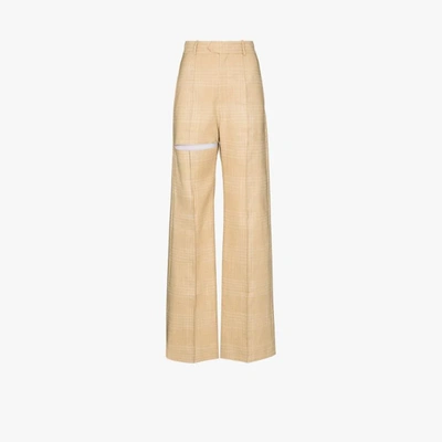 Shop Aleksandre Akhalkatsishvili Hose Mit Weitem Bein In Neutrals