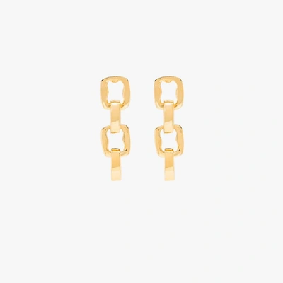 Shop Kenneth Jay Lane Gold Tone Chain Drop Earrings