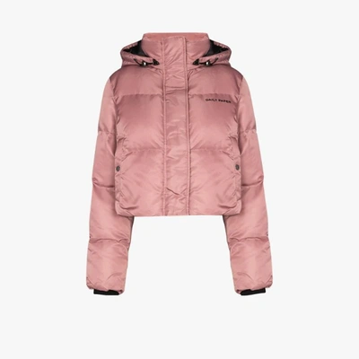 Shop Daily Paper Epuff Cropped Puffer Jacket In Pink