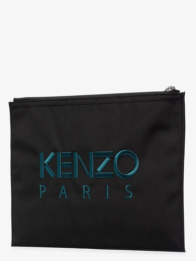 Shop Kenzo 'kampus' Canvas-clutch In Black