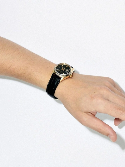 Lizzie Mandler Fine Jewelry Reworked Vintage Rolex Oyster Perpetual Datejust Watch In Metallic
