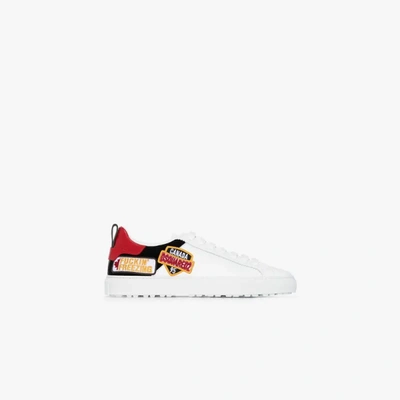 Shop Dsquared2 White Lo Canada Patch Sneakers