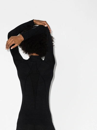 Falke Stretch-jersey Turtleneck Top In Black