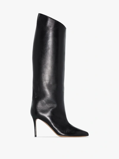 Shop Alexandre Vauthier Alex 90 Leather Boots In Black