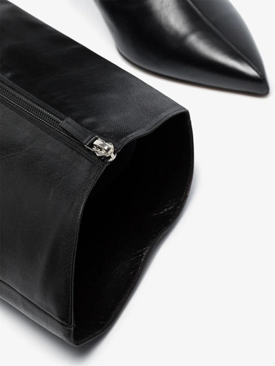 Shop Alexandre Vauthier Alex 90 Leather Boots In Black