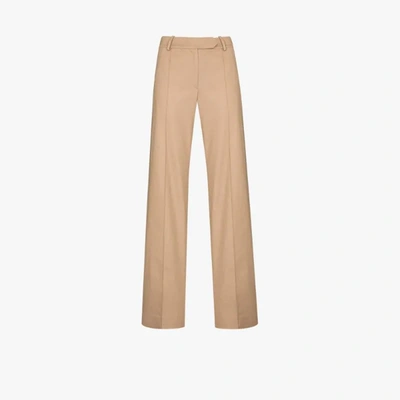 Shop Aleksandre Akhalkatsishvili Straight Leg Cotton Trousers In Brown