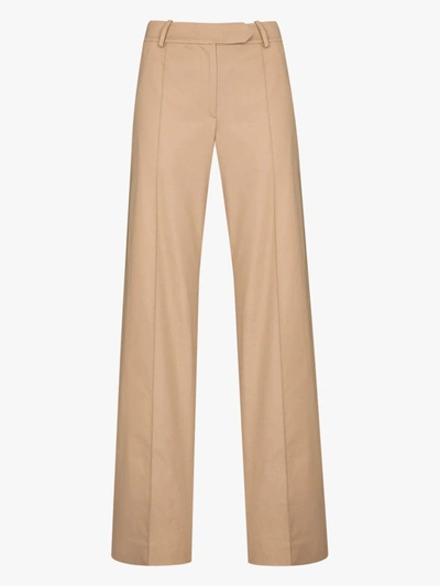 Shop Aleksandre Akhalkatsishvili Straight Leg Cotton Trousers In Brown