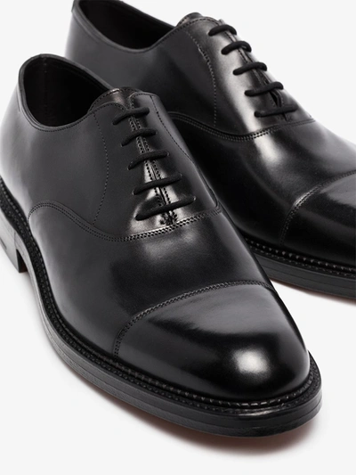 Shop John Lobb City Ii Leather Oxford Shoes - Men's - Leather In Black