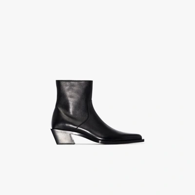 Shop Balenciaga Black Tiaga 45 Leather Boots