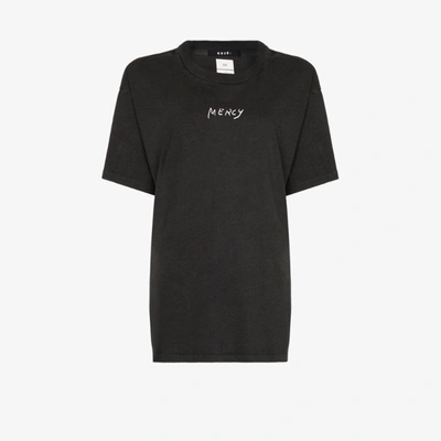 Shop Ksubi Mercy Logo Cotton T-shirt In Black