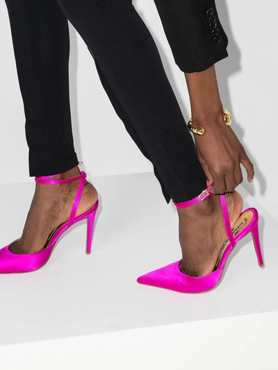 Shop Alexandre Vauthier Lena 100 Slingback Pumps In Pink