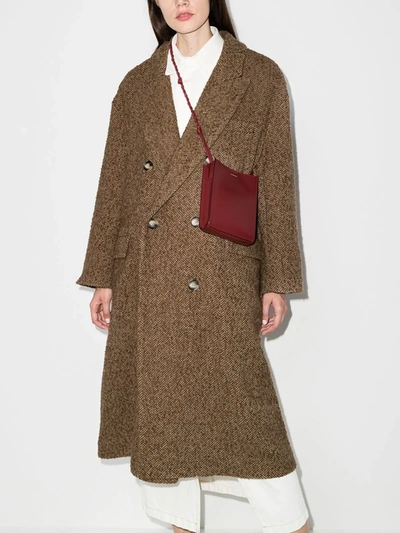 Isabel Marant Étoile Brown Ojima Double-breasted Coat In Brown