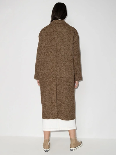 Isabel Marant Étoile Brown Ojima Double-breasted Coat In Brown