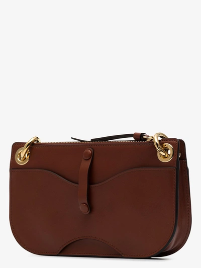 Shop Chloé Brown Tess Leather Cross Body Bag