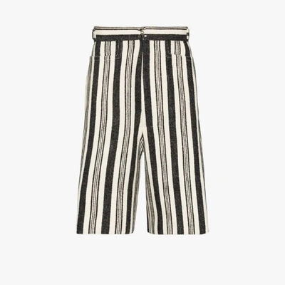 Shop Pronounce Stripe Bermuda Shorts In Multicolour