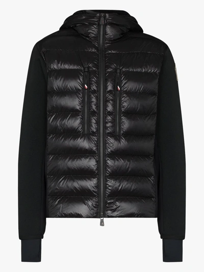 Shop Moncler Gefütterte Kapuzenjacke In Schwarz