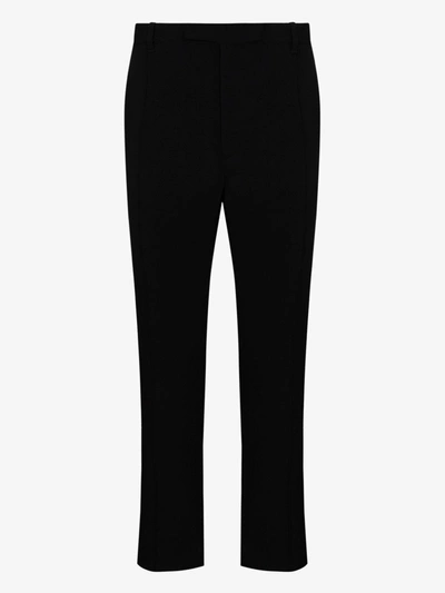 Shop Ann Demeulemeester Jasmin Slim Tapered Trousers In Black