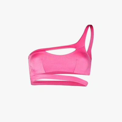 Shop Agent Provocateur Lexxi Asymmetric Bikini Top In Pink