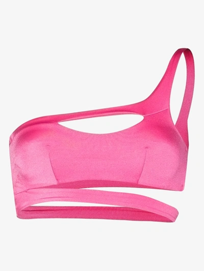 Shop Agent Provocateur Lexxi Asymmetric Bikini Top In Pink
