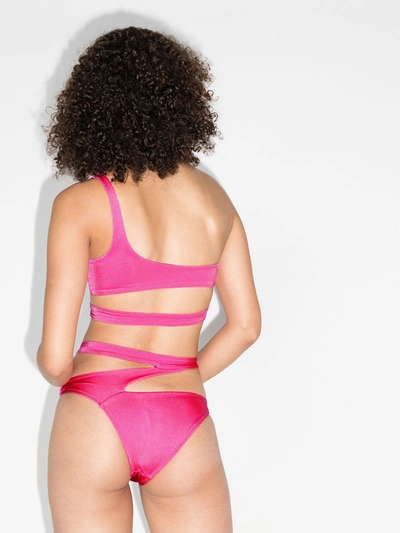 Shop Agent Provocateur Lexxi Asymmetric Bikini Top In Pink
