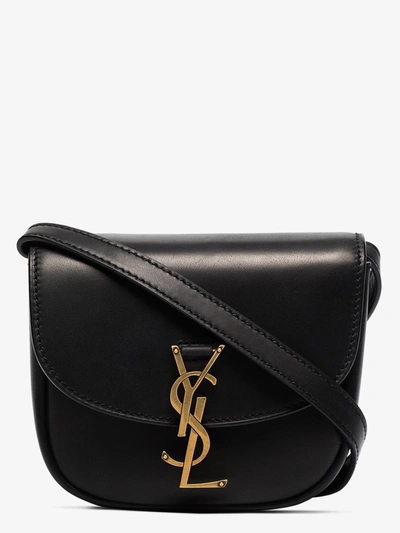 Shop Saint Laurent Black Kaia Mini Leather Satchel Bag