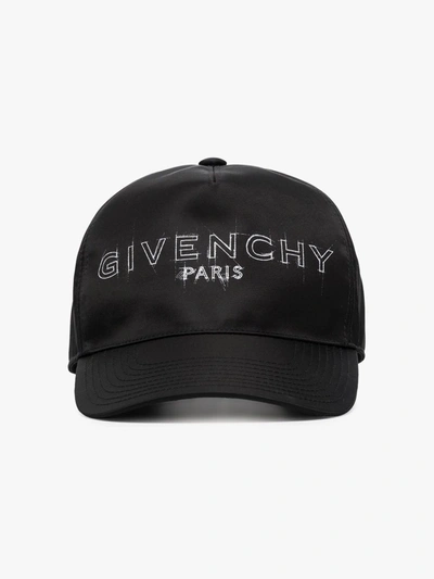 Shop Givenchy Black Logo Baseball Cap