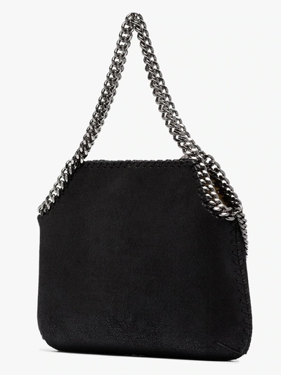 Shop Stella Mccartney Black Falabella Faux Leather Shoulder Bag
