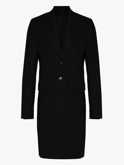 Shop Ann Demeulemeester Single-breasted Coat In Black