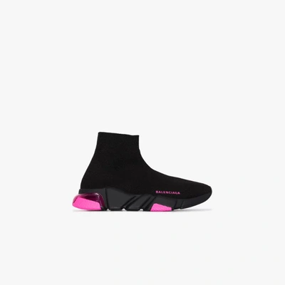 Shop Balenciaga Black Speed Sock Sneakers