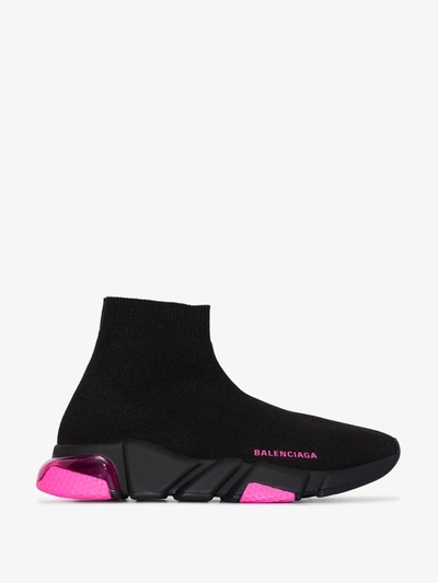 Shop Balenciaga Black Speed Sock Sneakers
