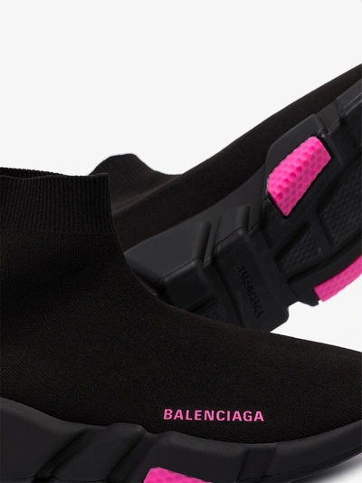 Shop Balenciaga Black Speed Sock Sneakers