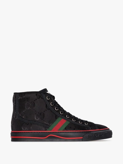 Shop Gucci Off The Grid Gg Supreme Sneakers In Black
