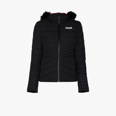 Shop Colmar Hooded Ski Jacket In Black