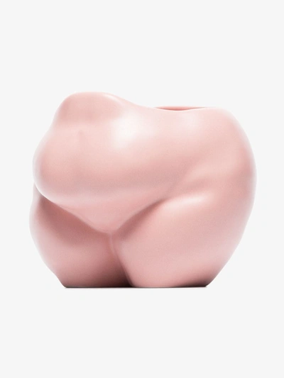 Shop Anissa Kermiche Pink Popotelée Earthenware Pot