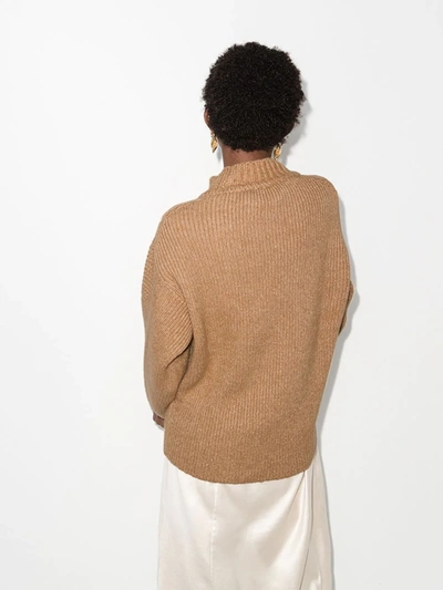 Shop See By Chloé Brown High Neck Sweater