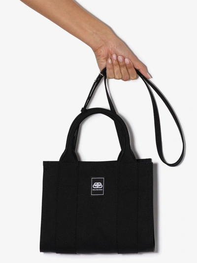 Shop Balenciaga Black Trade Xs Tote Bag