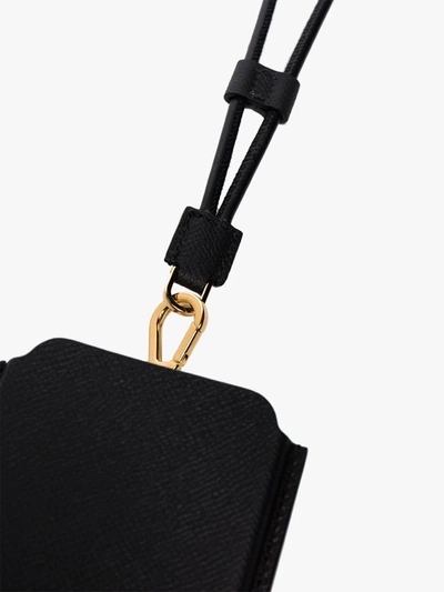 Shop Tom Ford Black Grained Leather Iphone Case