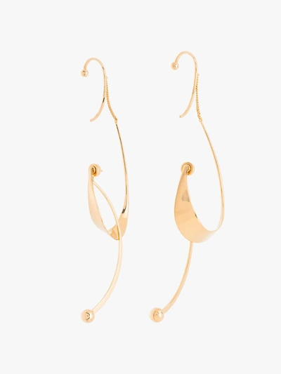 Shop Givenchy Gold Tone Hoop Earrings