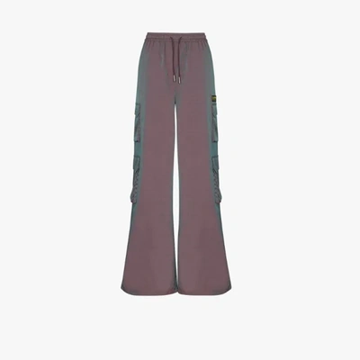 Shop Daily Paper Jensine Drawstring Track Pants In Purple