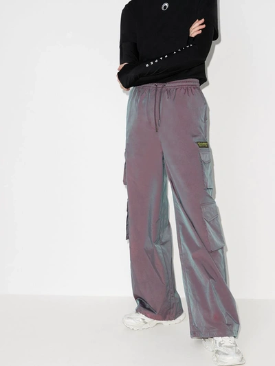 Shop Daily Paper Jensine Drawstring Track Pants In Purple