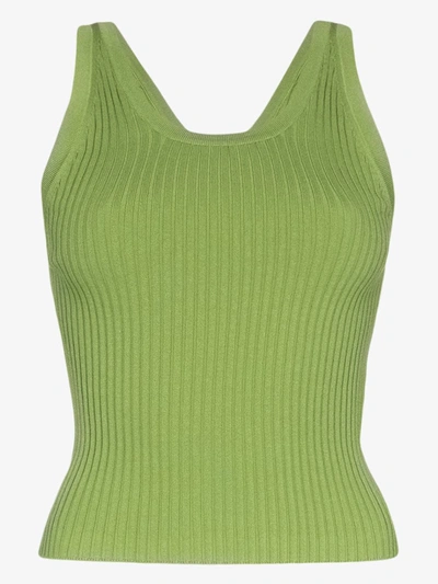 Shop Materiel Green Ribbed Knit Tank Top
