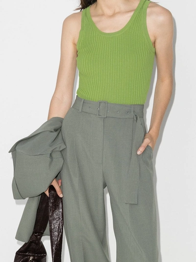 Shop Materiel Green Ribbed Knit Tank Top